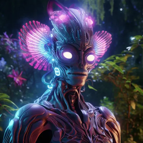 Gothic Creature Forest Bioluminescent