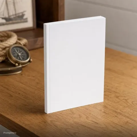 Book Mockup Nautical Table