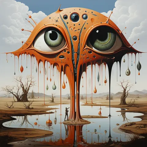 Picasso Surrealist Painting Melting