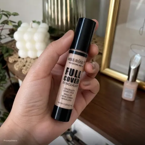 Woman Hand Concealer Product