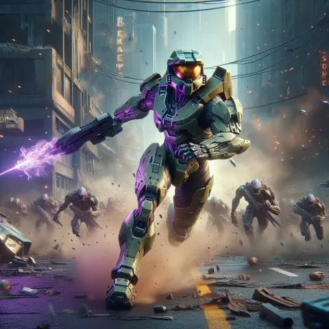 Female Warrior Alien Battle
