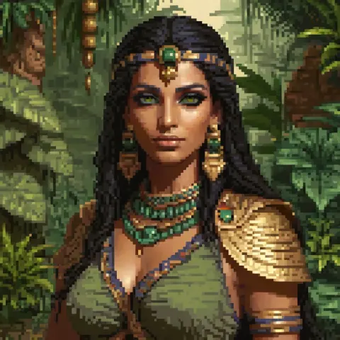Egyptian Woman Jungle Warrior