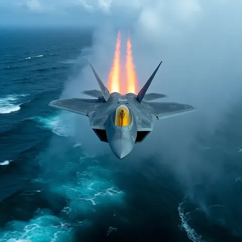 F-22 Raptor Combat Maneuver