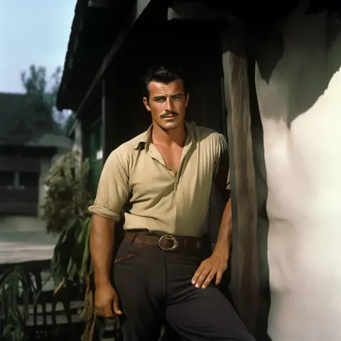 Handsome Actor Vintage Hollywood 1950s