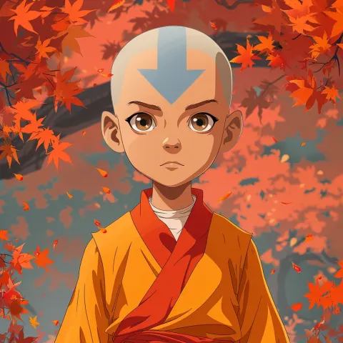 Avatar Aang Last Airbender Orange