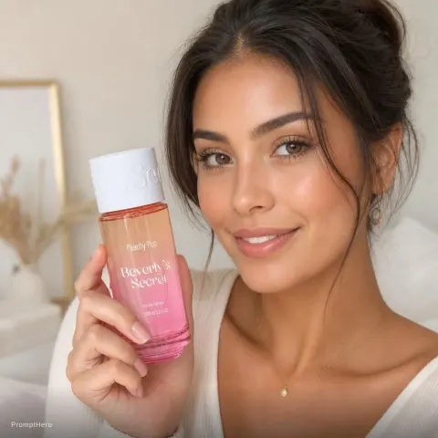 Beauty Woman Bottle UGC Content Product