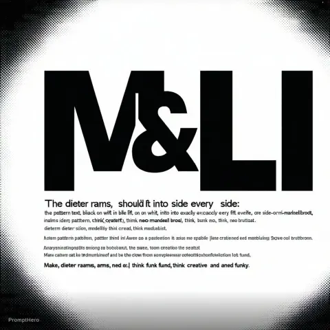 M&L Mandelbrot Funk Neo Brutalist Pattern