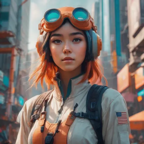 woman with Goggles