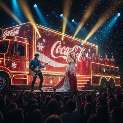 Superstar Christmas Coca Cola Truck Concert