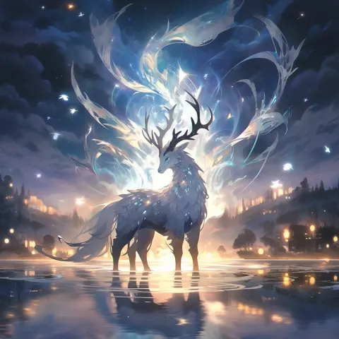 Mythical Creatures Northern Lights Galaxy