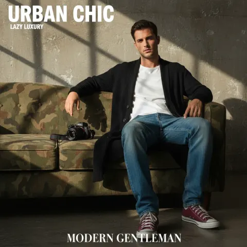 Male Model Urban Sofa Magazine Cover