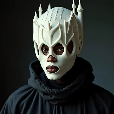 Man Gothic Building Helmet Neo Futuristic