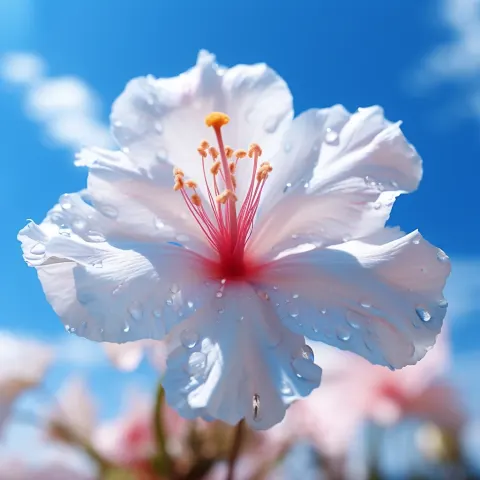 Flower Sky Macro Photography Close-up