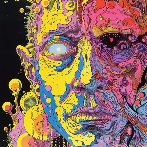 Psychedelic Nightmare Melted Surreal LSD