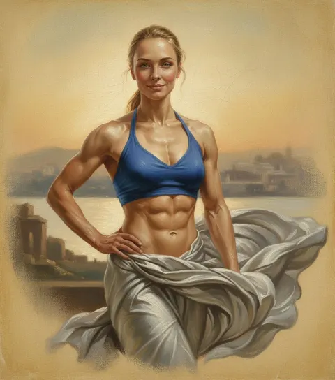 Neo-classical Woman Halter Top Canvas