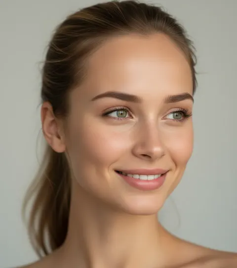 Woman Blonde Headshots Facial Consistency