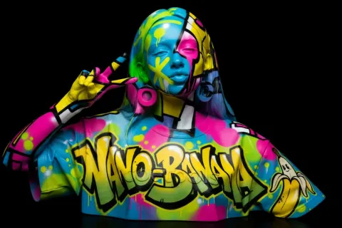 Banana Graffiti Street Sculpture Art