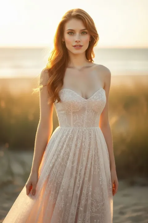 Woman Auburn Hair Fine Art
