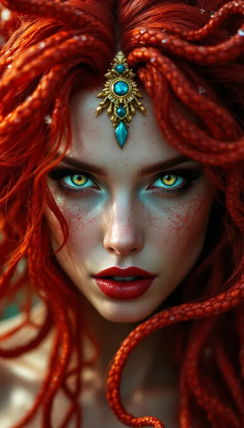 Man Red Hair Digital Fantasy Transform Extreme