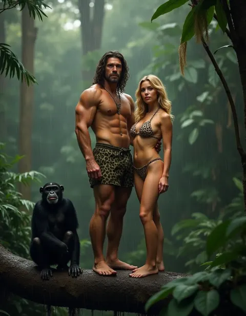 Forest Tarzan Jane Tree Branch Tropical Viewer