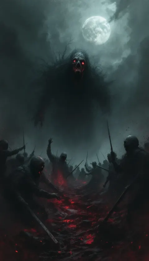 Digital Dark Fear Brutal Composition Terror Cries