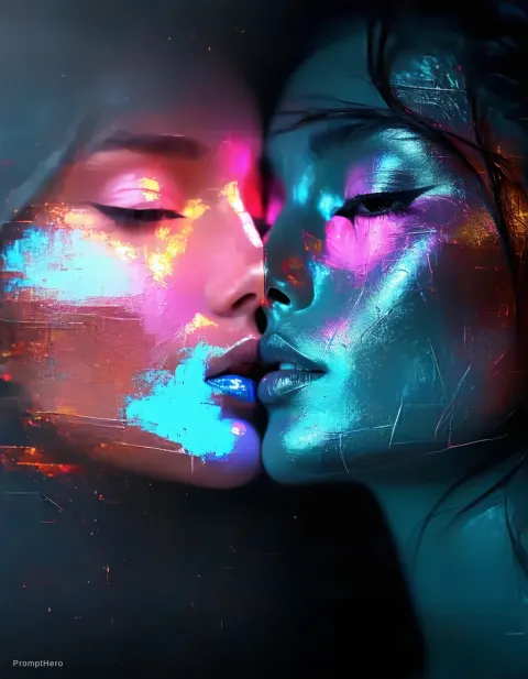 Woman Combine Images Meaning Colors Metallic Detail