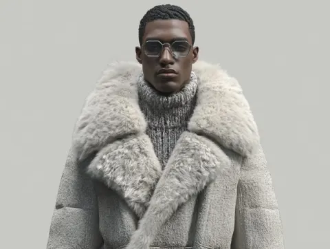 Front View Modern Monarch Winter Coat