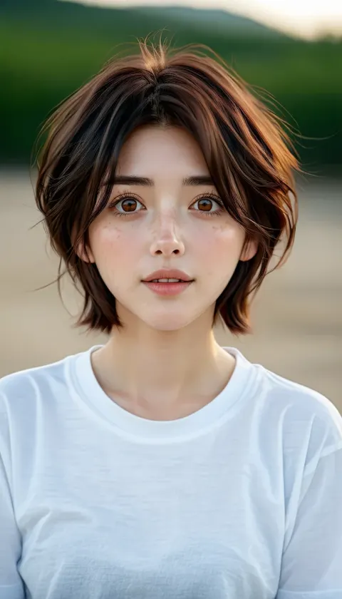 Woman White Eyes Portrait Magical Detailed Realistic