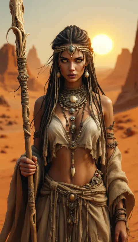 Desert Witch Bone Staff