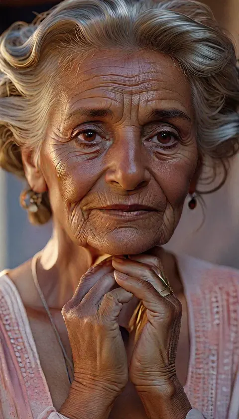 Woman Close Latin Medium Hairstyle Slightly Tanned