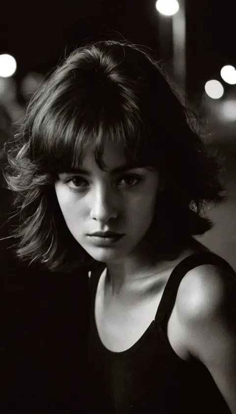 Woman Black Editorial Dark White Photography Style