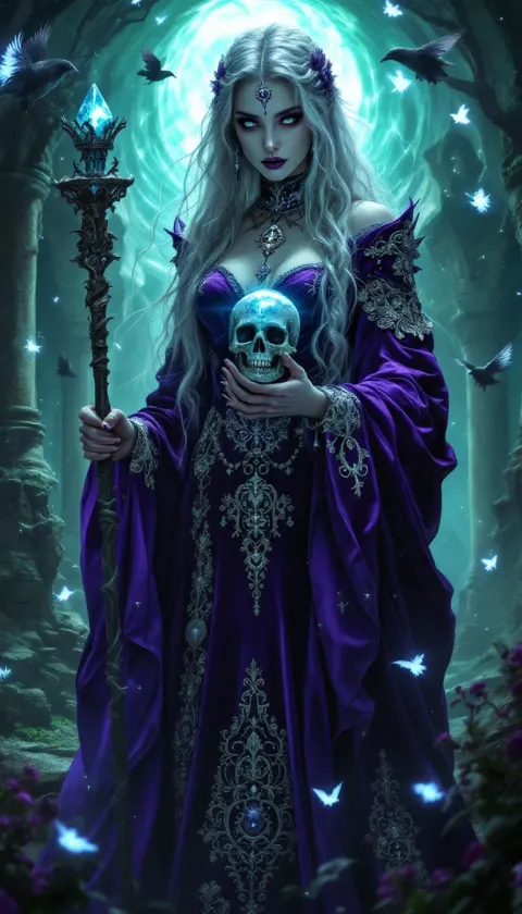 Arcane Sorceress Violet Gothic