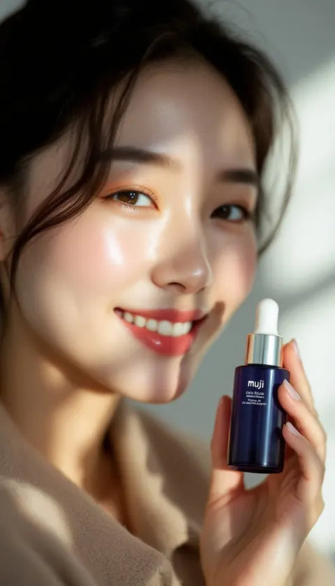 Skincare Model Serum Bottle Studio