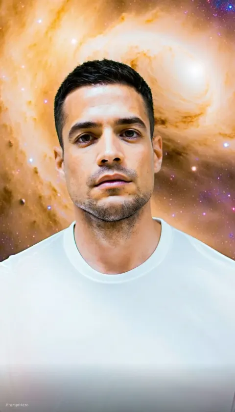 Male Model Fashion Show Space Universe