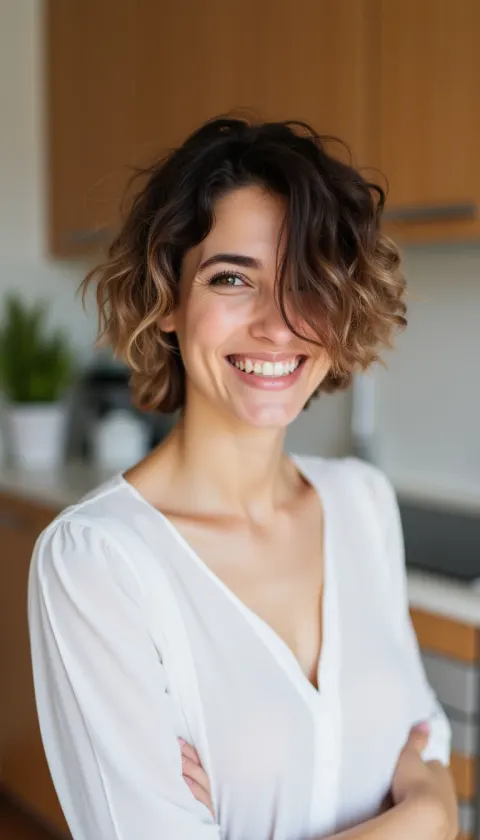 Woman Kitchen Portrait Natural Light