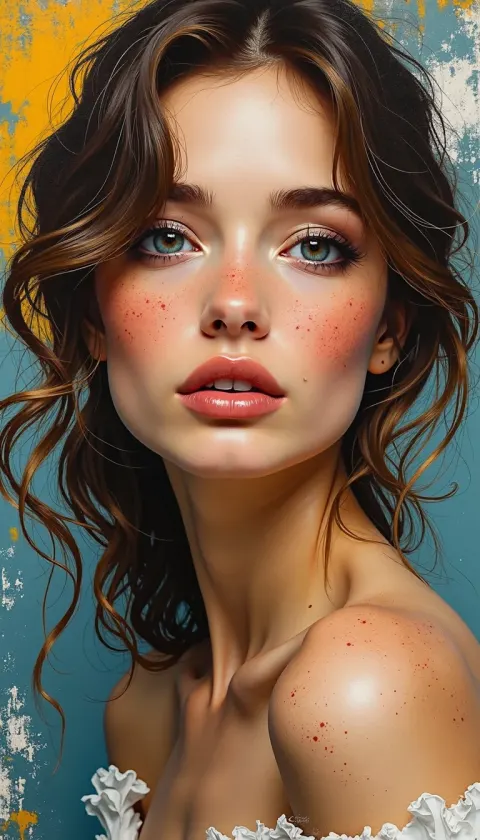 Woman Abstract Expressionism Hazel Eyes