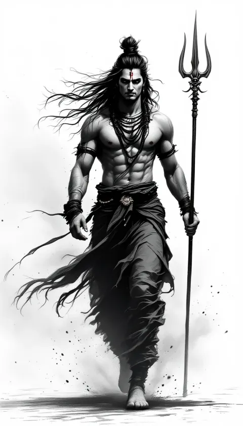 Lord Shiva Trident Urban Fantasy