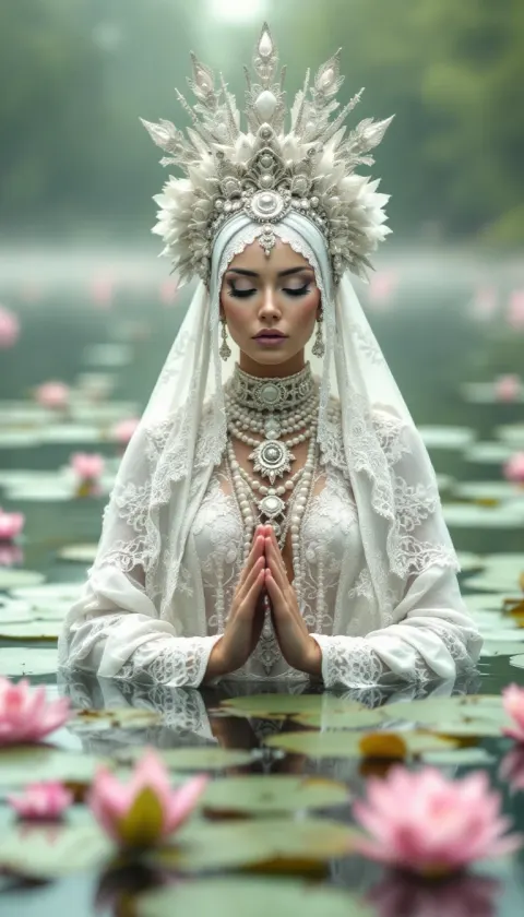 Aztec Queen Lake Meditation Foggy