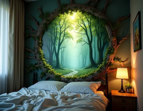 Mythical Forest Portal Bedroom Wall