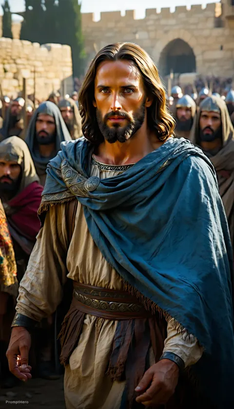 Jesus Demon Jerusalem Biblical Scene