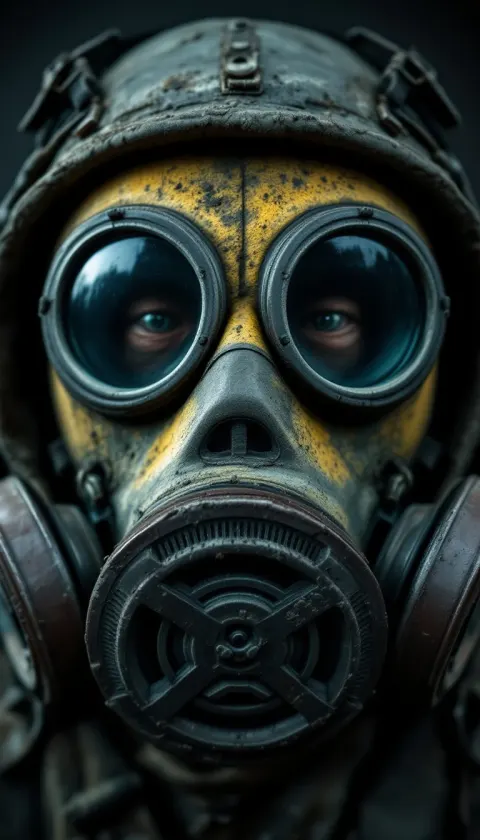 Chernobyl Liquidator Gas Mask Close Up