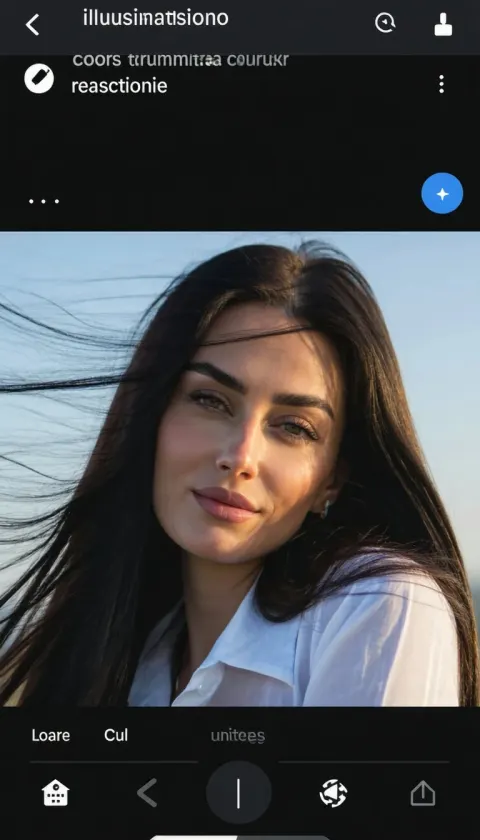 Woman Black Hair White Shirt