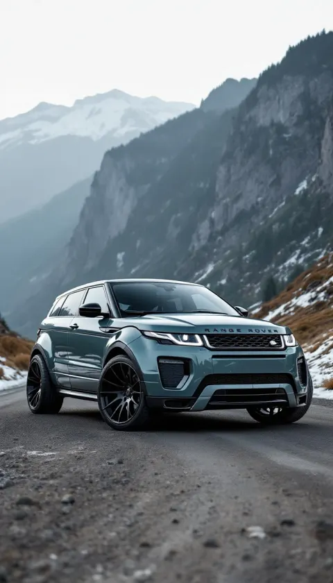 Range Rover Snowy Road