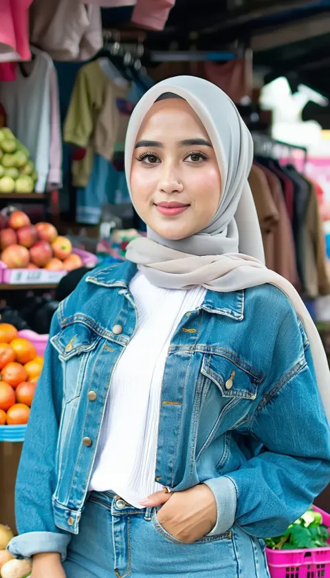 Woman Hijab Street Fashion