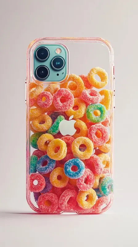 Photorealistic iPhone Case with Fruit Loops