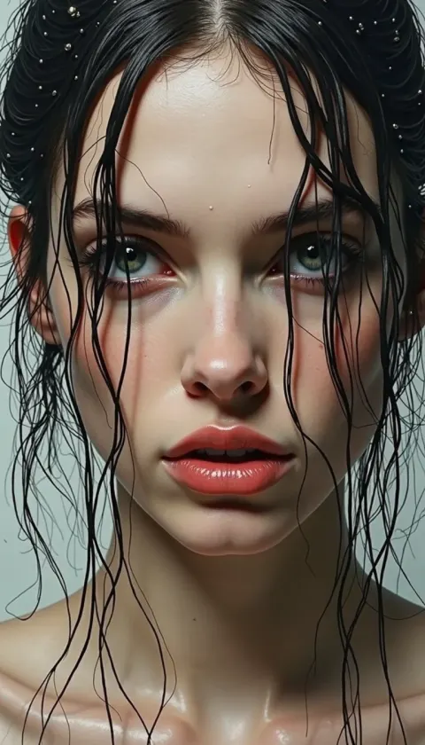 Woman Wet Hair Water