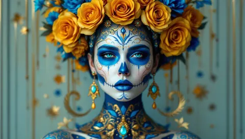 Dia De Los Muertos Cyberpunk