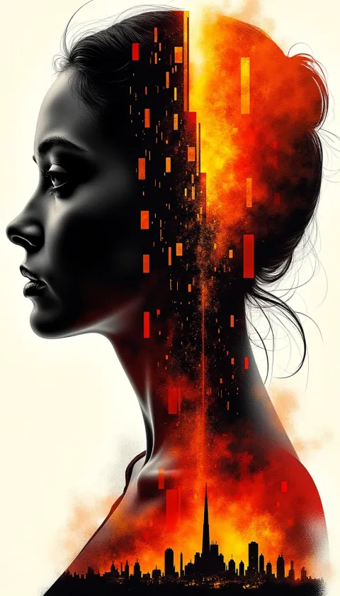 Dystopian War Double Exposure