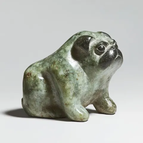 Olmec Stone Shaped Like Pug Dog