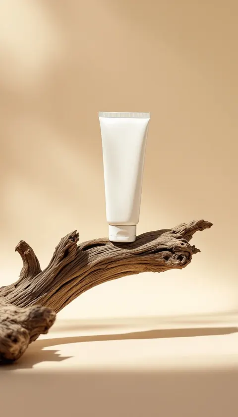 Cream Tube Branch Minimal